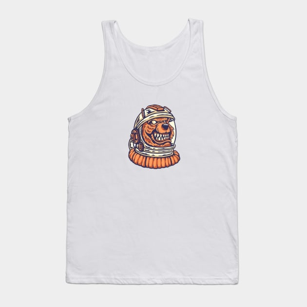 "Wild Astronaut" Logo Design Tank Top by Arts-Y